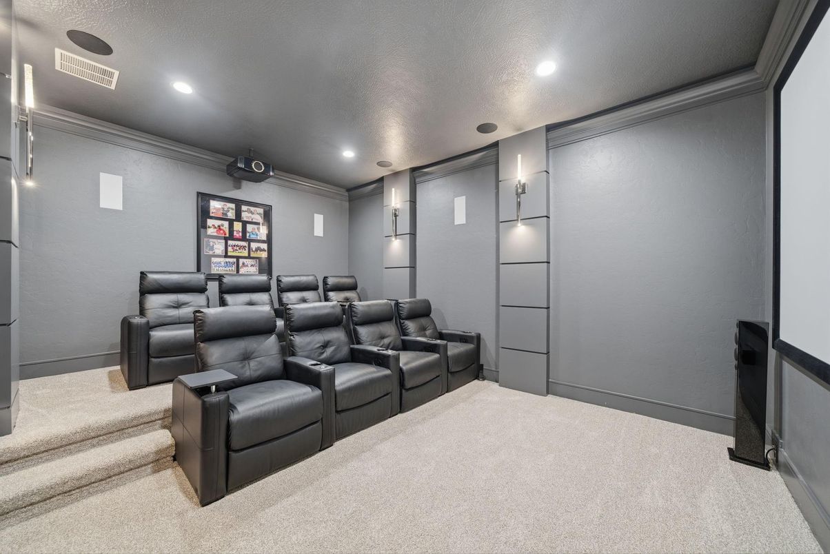 Home Theatre Room, Interior, Recessed Lighting, Theatre Room