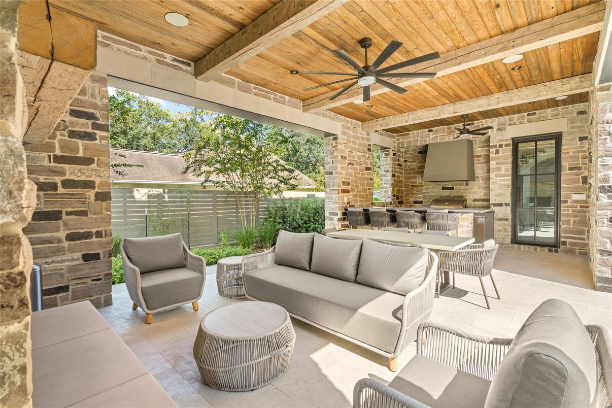 Exterior, Stone Walls, Wooden Ceilings