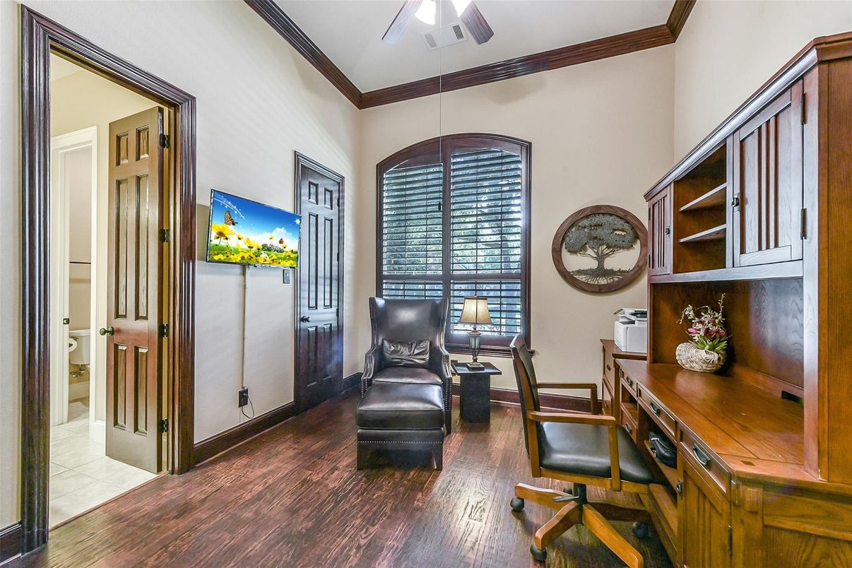 Home Office, Interior, Wood Texture Flooring