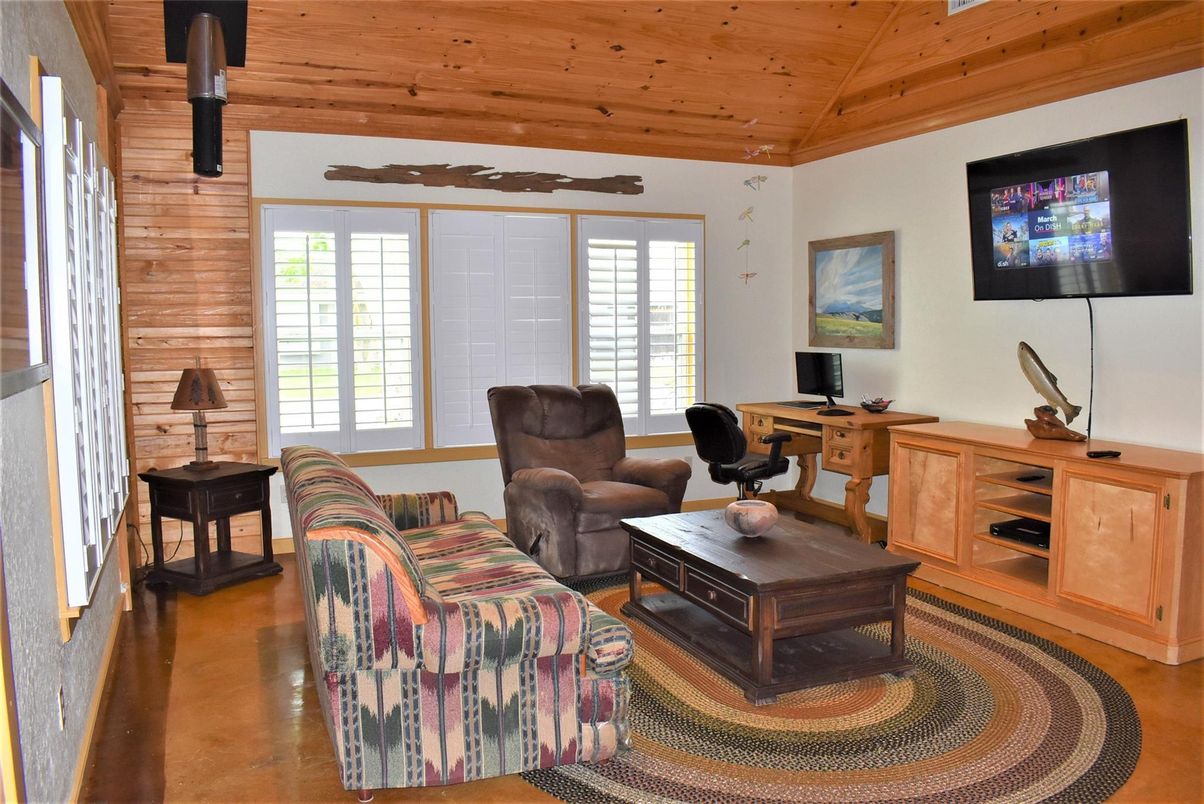 Home Office, Interior, Wooden Ceilings, Wood Texture Flooring, Wooden Walls