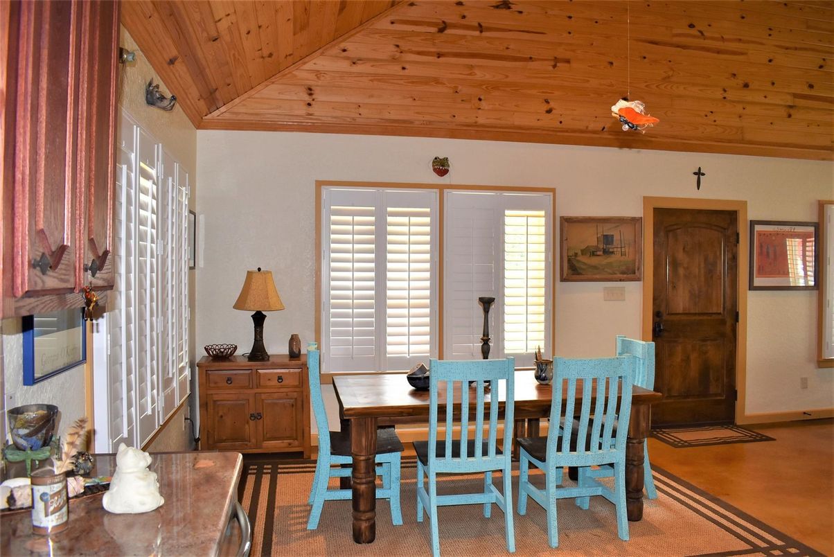Dining room, Interior, Wooden Ceilings