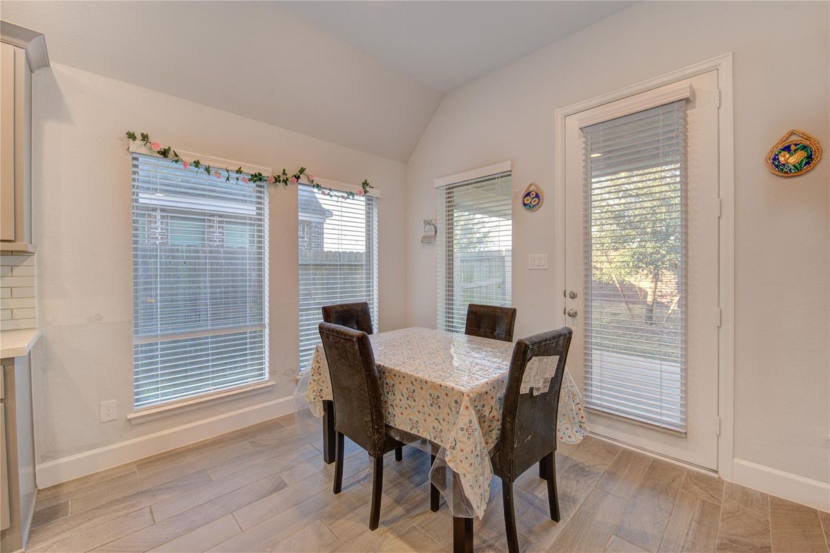 Dining room, Interior, Wood Texture Flooring