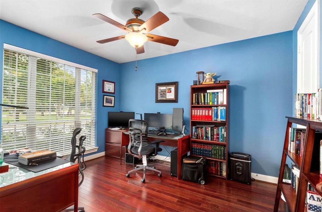Home Office, Interior, Wood Texture Flooring