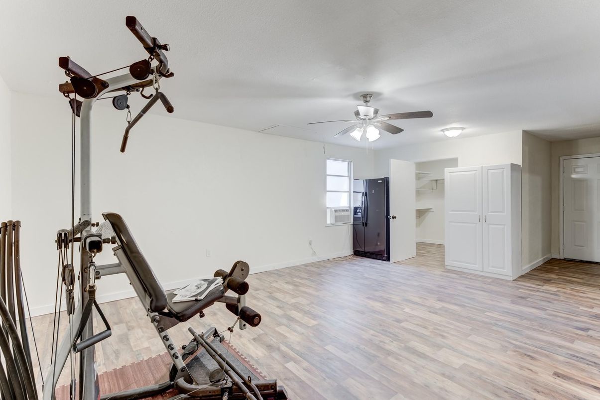 Fitness Equipment, Interior, Wood Texture Flooring