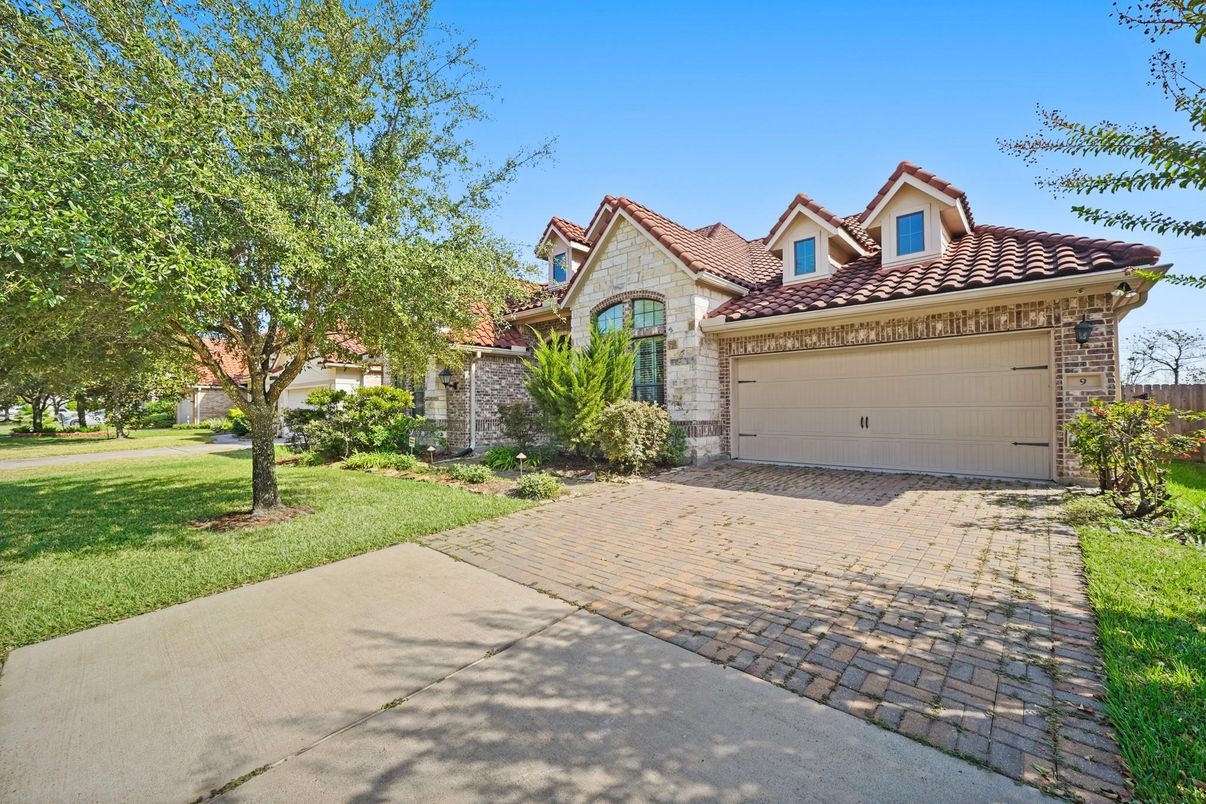 Attached, Backyard, Exterior, Facade, Mediterranean