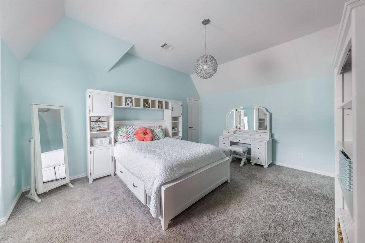 Bedroom, Interior, Pendant Lights