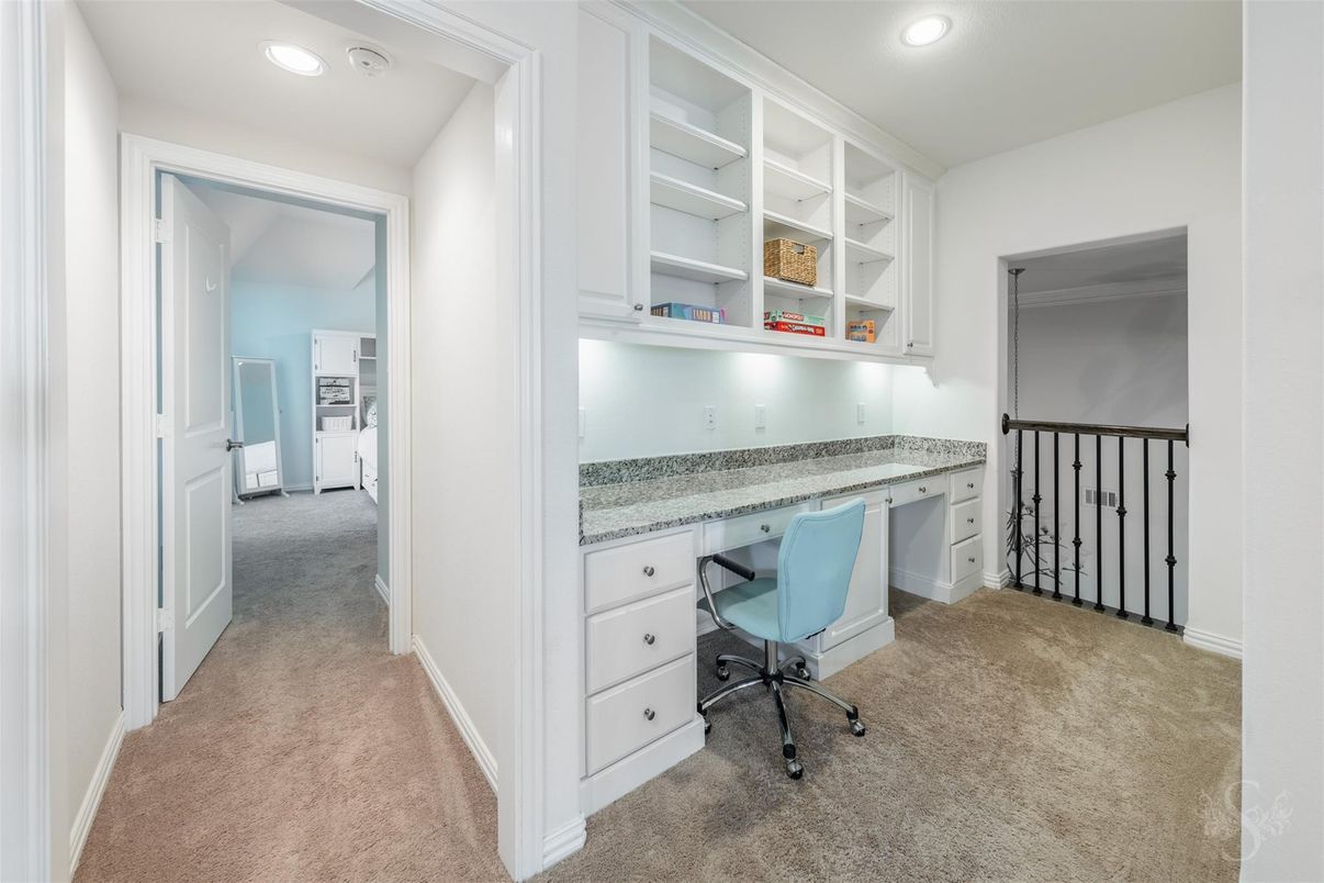 Home Office, Interior, Recessed Lighting