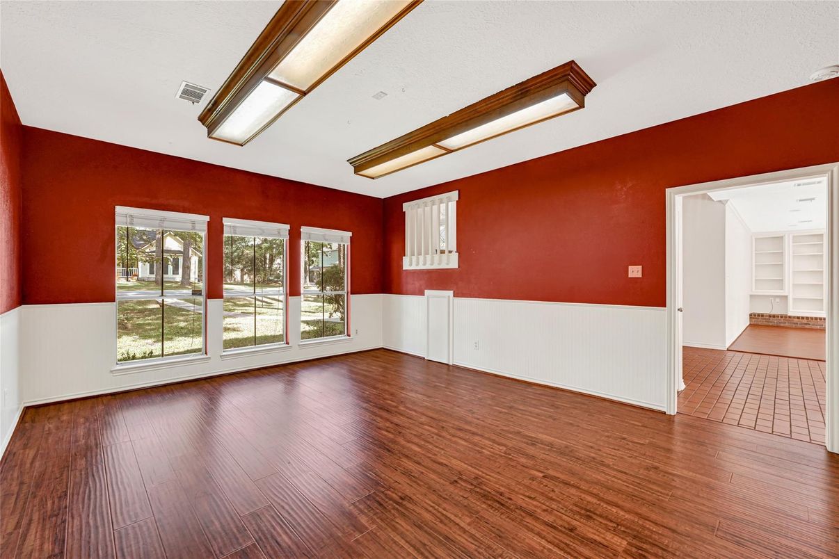 Empty room, Interior, Wood Texture Flooring