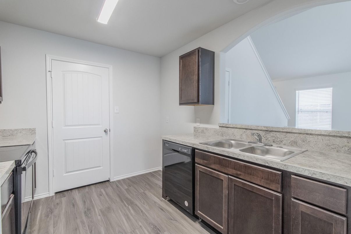 Interior, Kitchen, Wood Texture Flooring