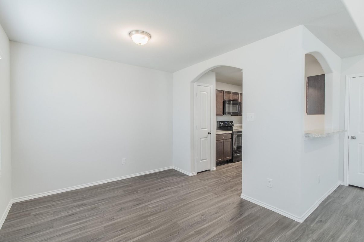 Empty room, Interior, Kitchen, Wood Texture Flooring