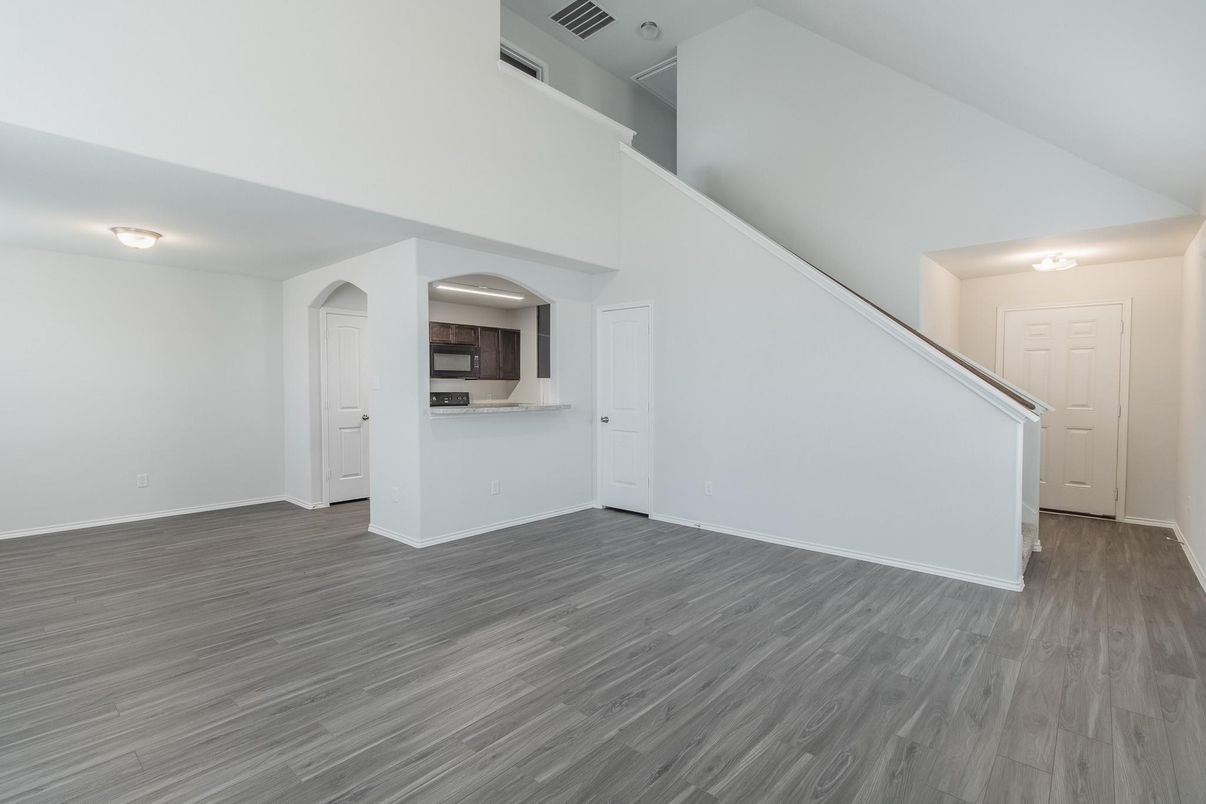 Empty room, Interior, Wood Texture Flooring