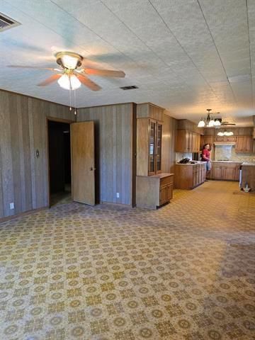 Chandelier, Empty room, Interior, Kitchen