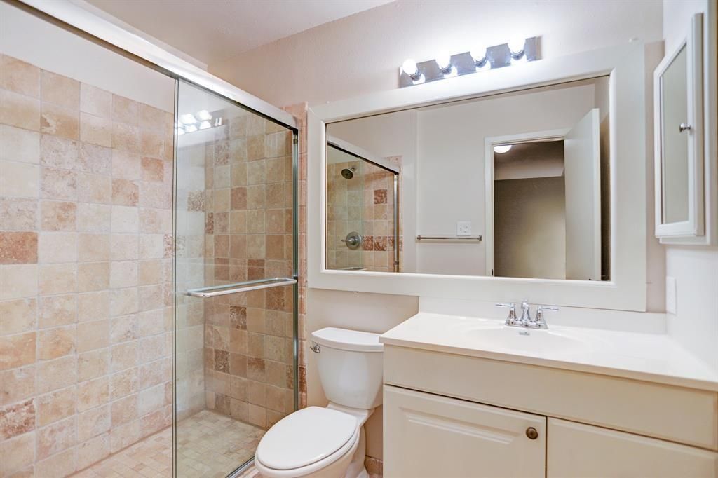 Bathroom, Glass Shower, Interior, Stone Walls