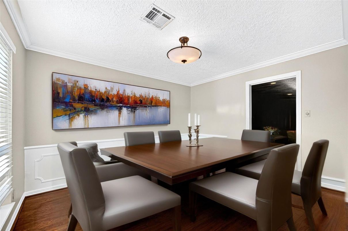 Dining room, Interior, Wood Texture Flooring
