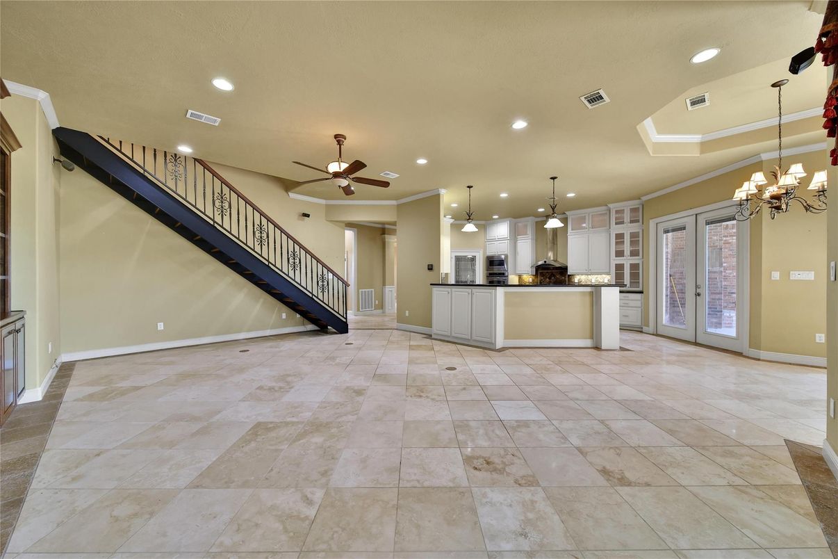 Chandelier, Interior, Kitchen, Pendant Lights, Recessed Lighting