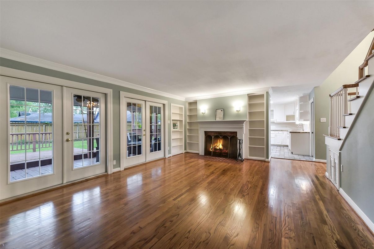 Empty room, Fireplace, Interior, Wood Texture Flooring