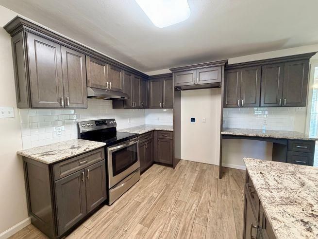 Interior, Kitchen, Wood Texture Flooring