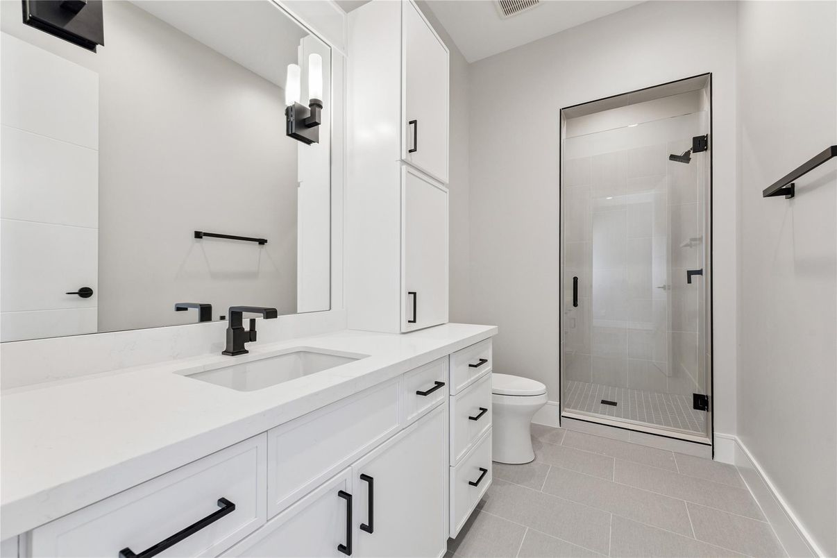 Bathroom, Glass Shower, Interior
