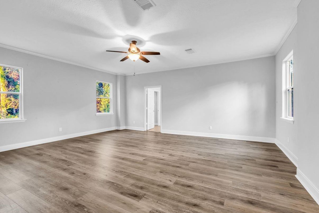 Empty room, Interior, Wood Texture Flooring