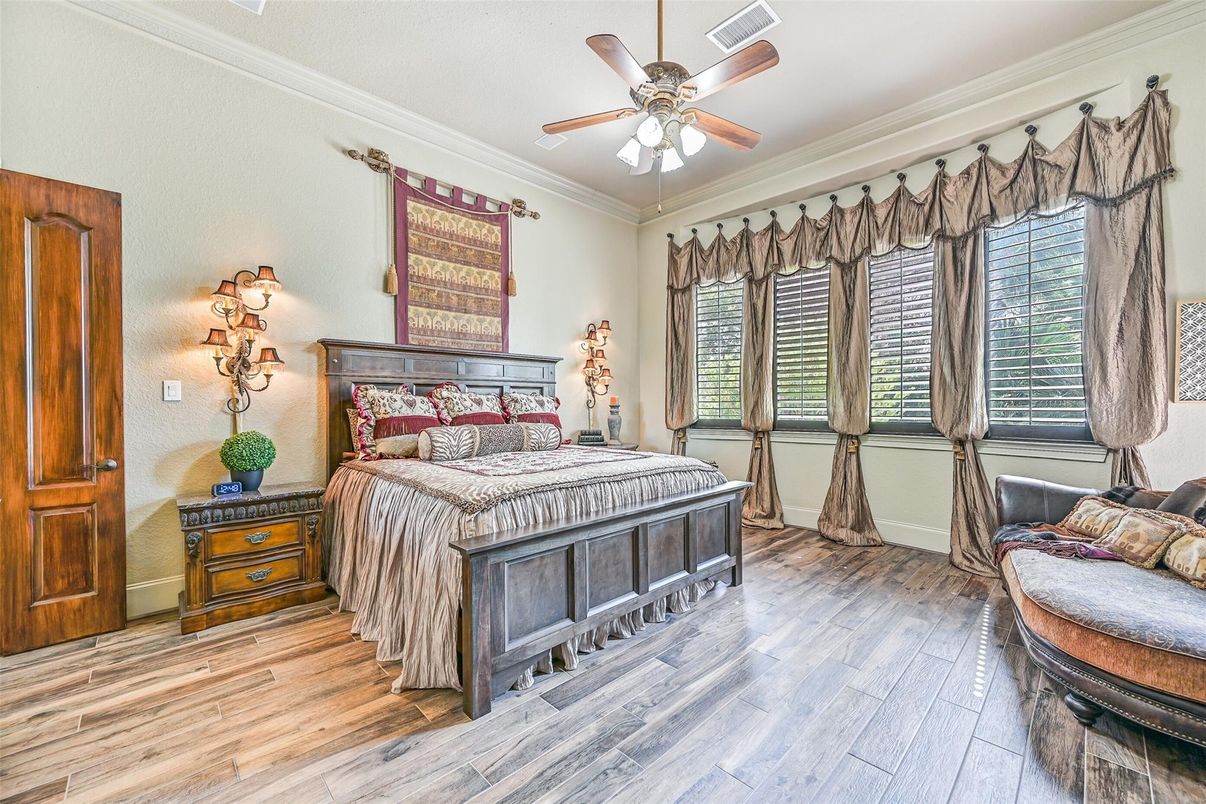 Bedroom, Interior, Wood Texture Flooring