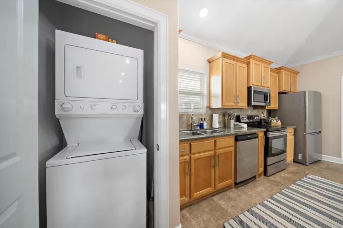 Interior, Kitchen, Recessed Lighting, Utility Closets, Washer