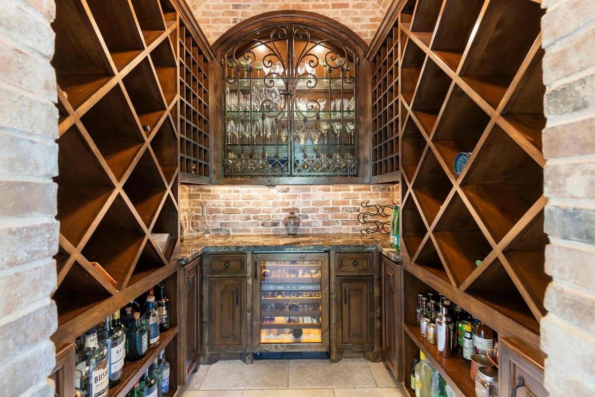Interior, Stone Walls, Wine Storage