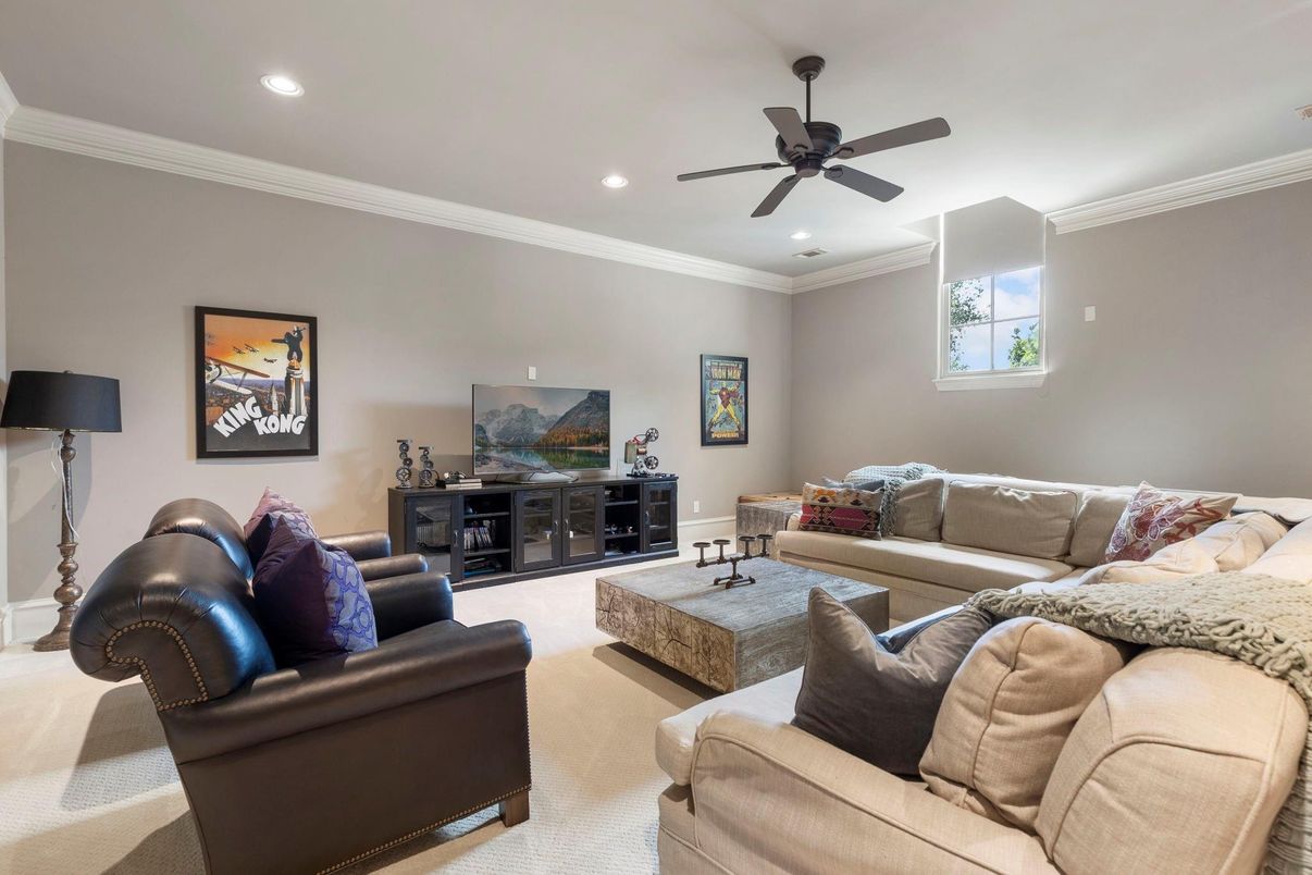 Interior, Living room, Recessed Lighting