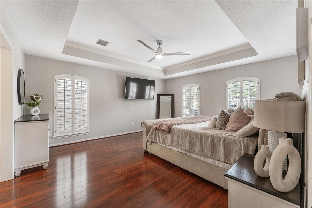 Bedroom, Interior, Wood Texture Flooring