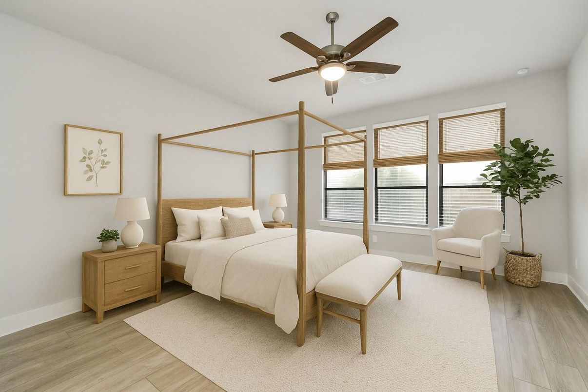 Bedroom, Interior, Water, Wood Texture Flooring