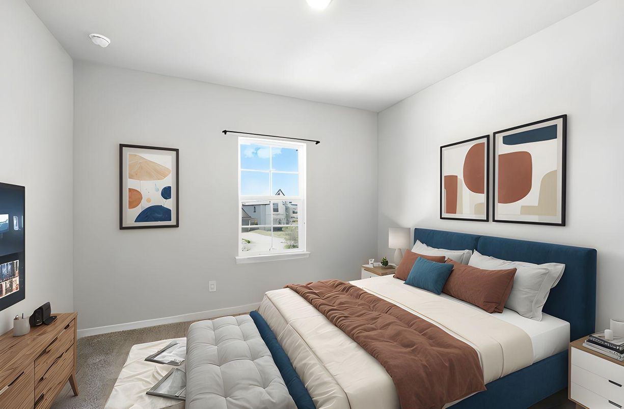 Bedroom, Interior, Recessed Lighting
