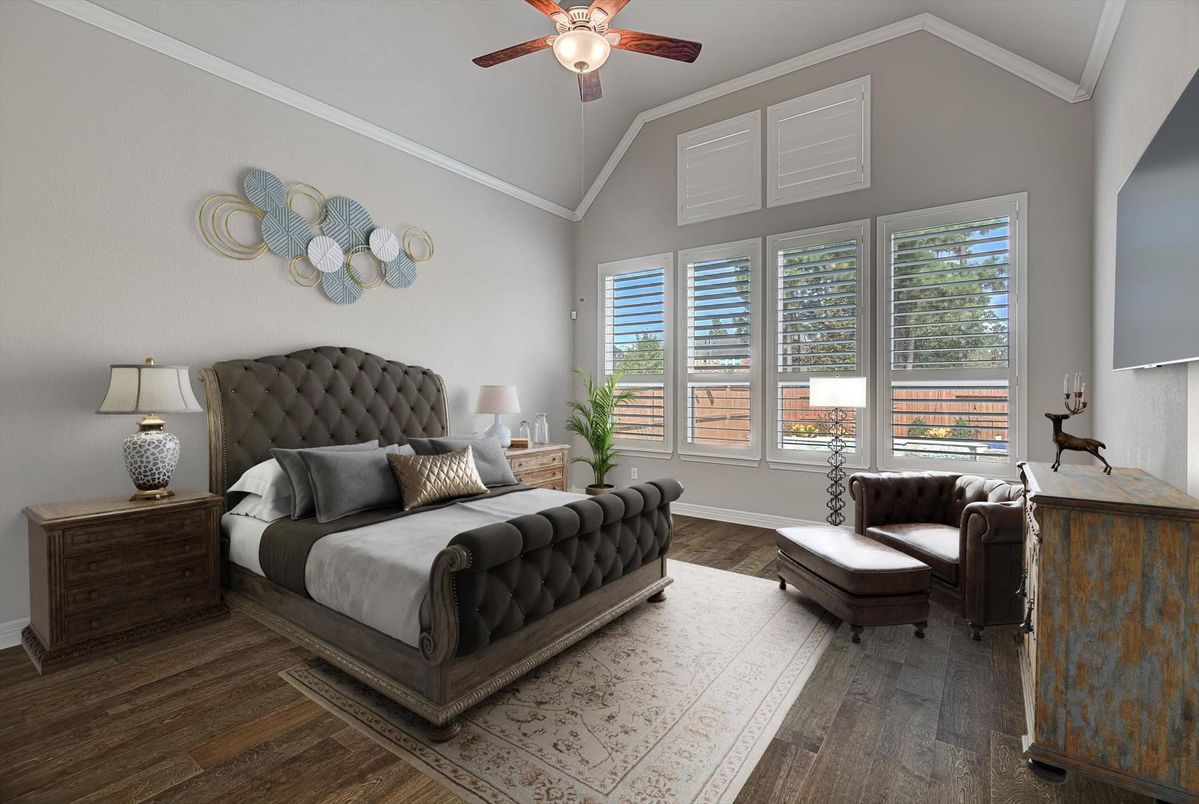 Bedroom, Interior, Wood Texture Flooring