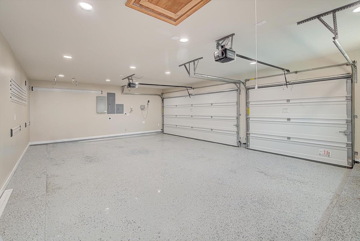 Garage, Interior, Recessed Lighting