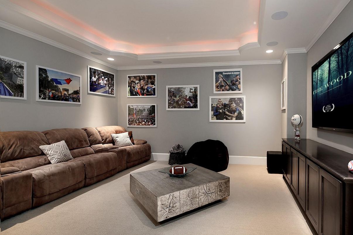 Interior, Living room, Recessed Lighting