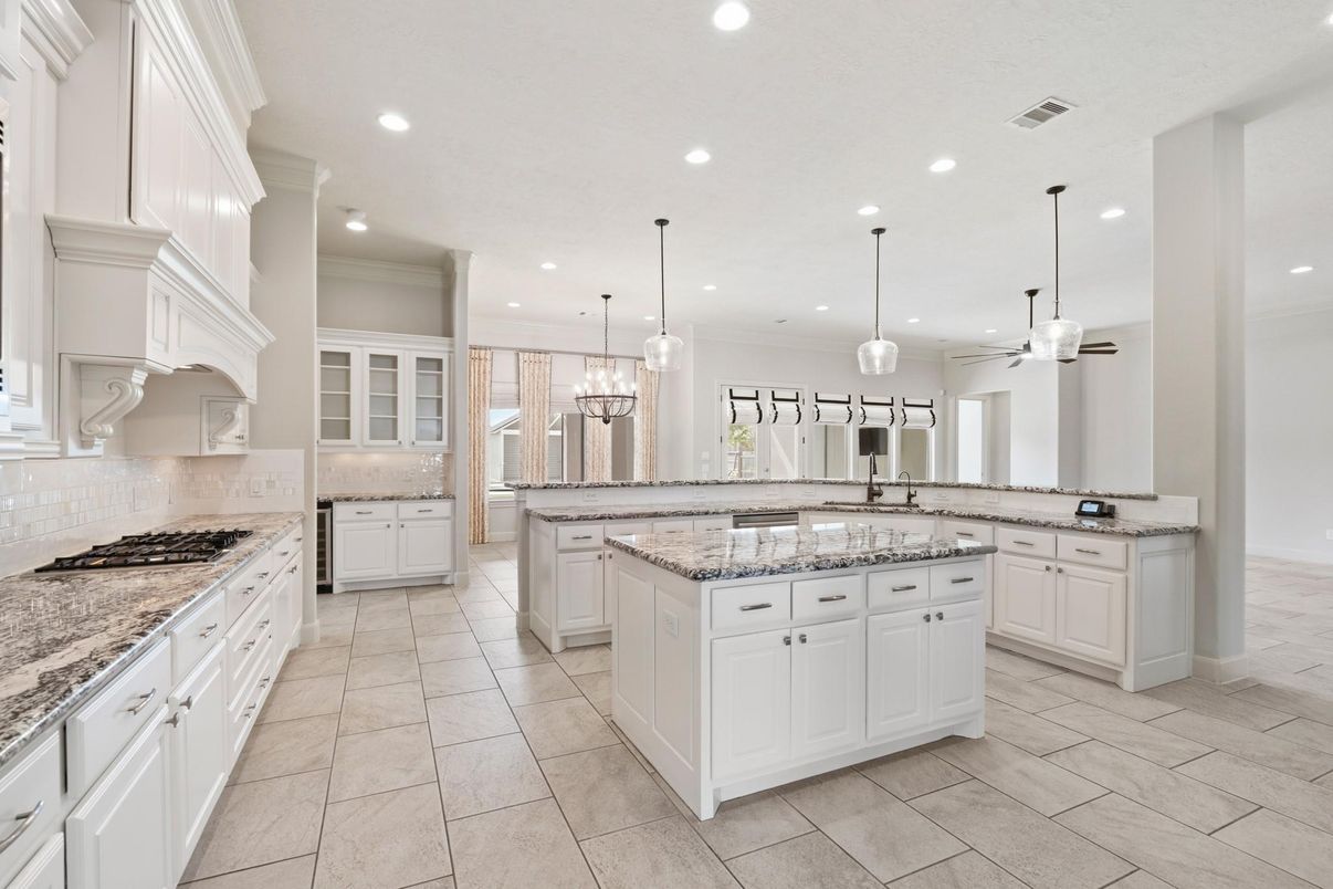 Interior, Kitchen, Pendant Lights, Recessed Lighting