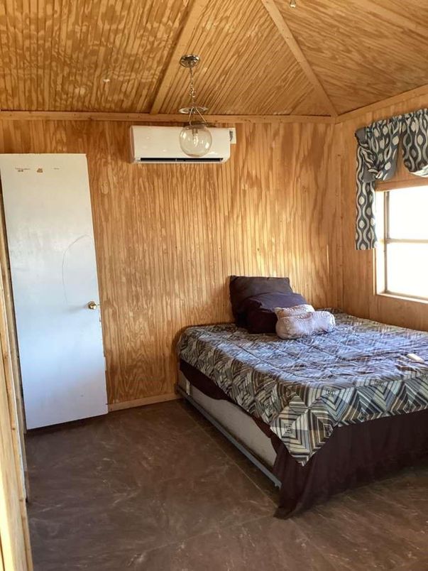 Bedroom, Interior, Pendant Lights, Wooden Ceilings, Wooden Walls