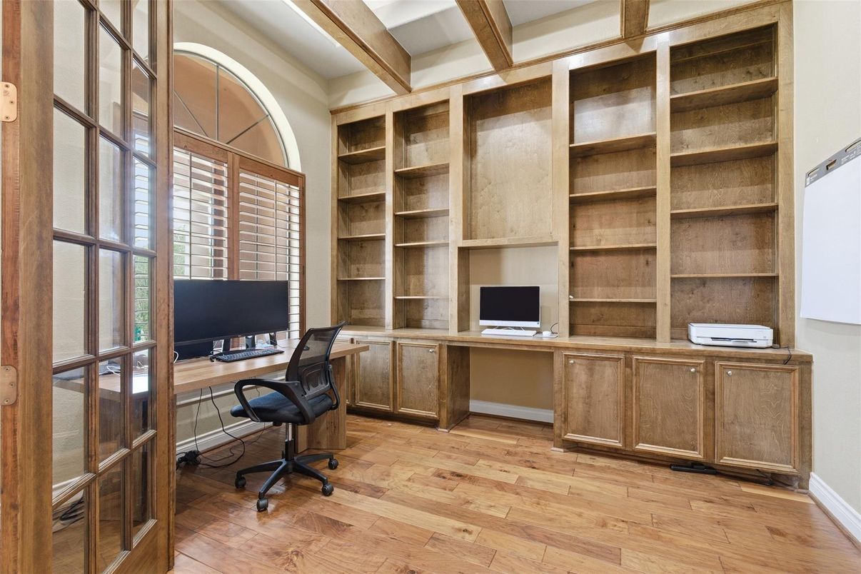 Home Office, Interior, Wood Texture Flooring