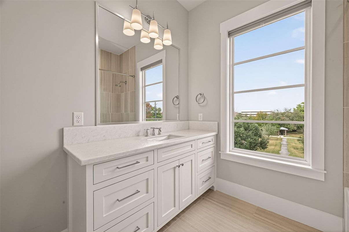 Bathroom, Interior, Wood Texture Flooring