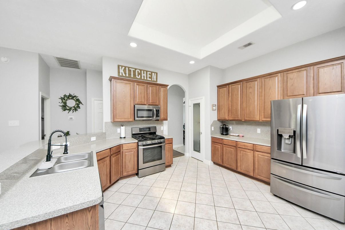 Interior, Kitchen, Recessed Lighting, Stainless Steel Appliances