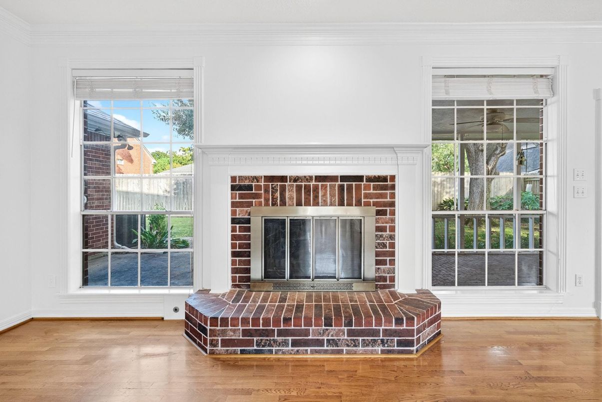 Fireplace, Interior, Wood Texture Flooring