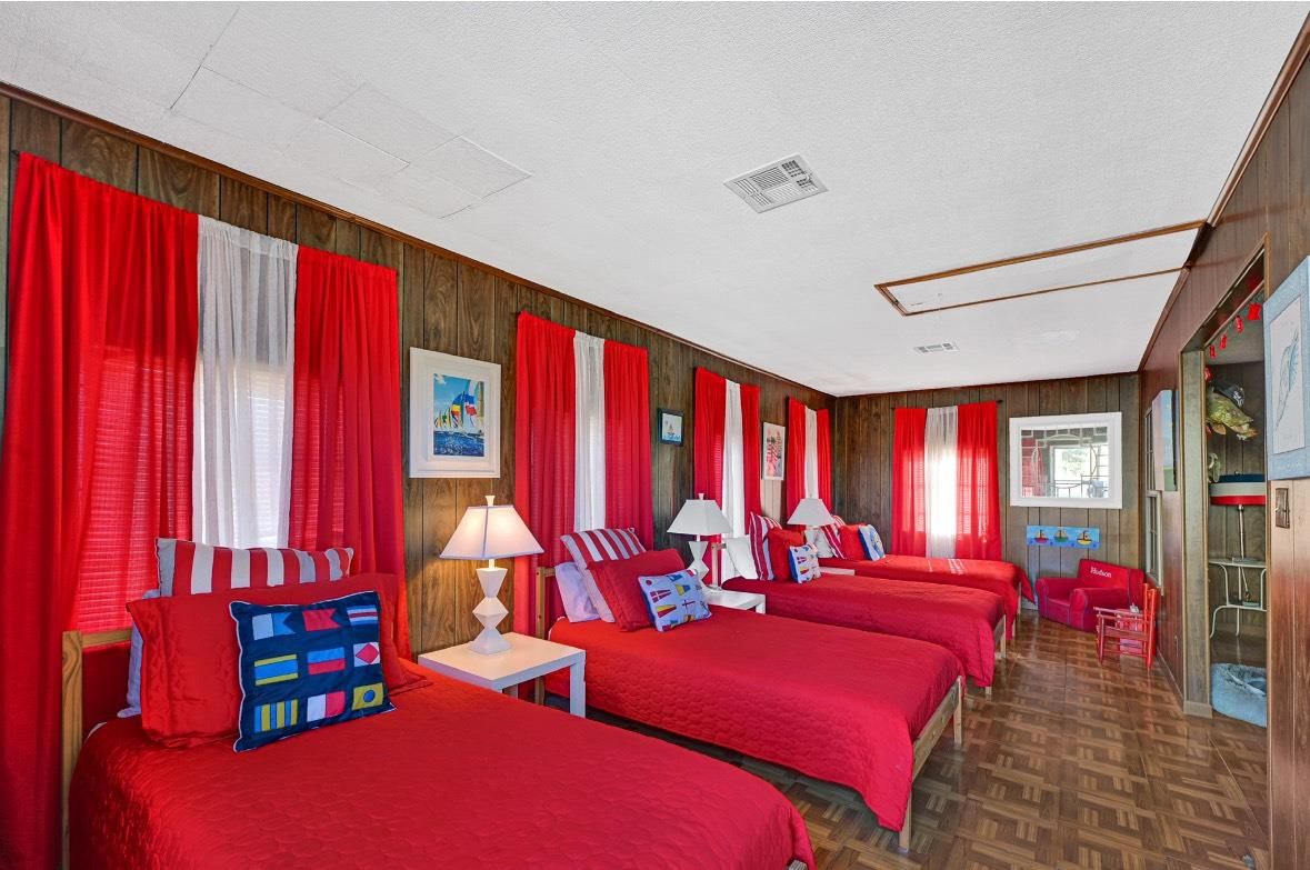 Bedroom, Interior, Wood Texture Flooring, Wooden Walls