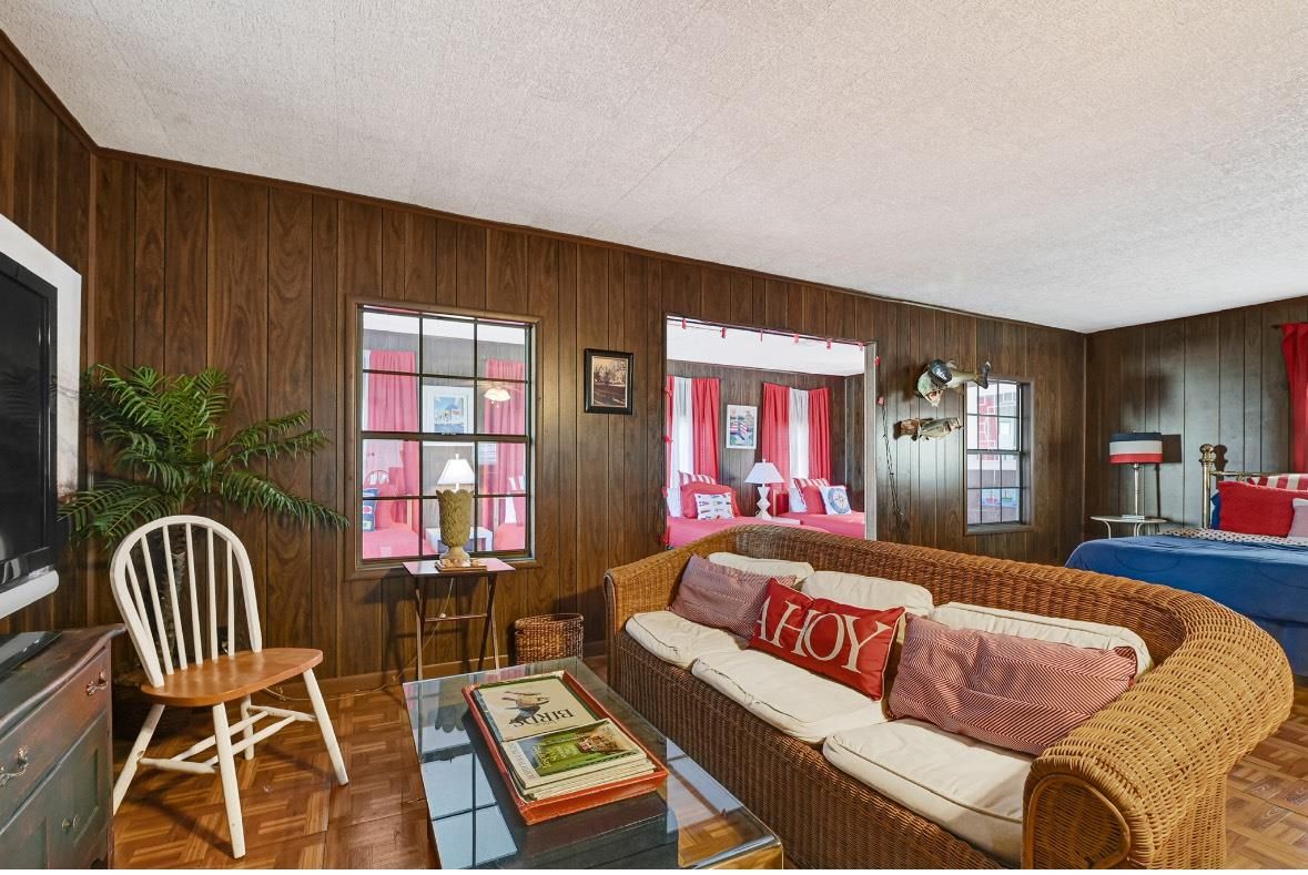 Interior, Living room, Wood Texture Flooring, Wooden Walls