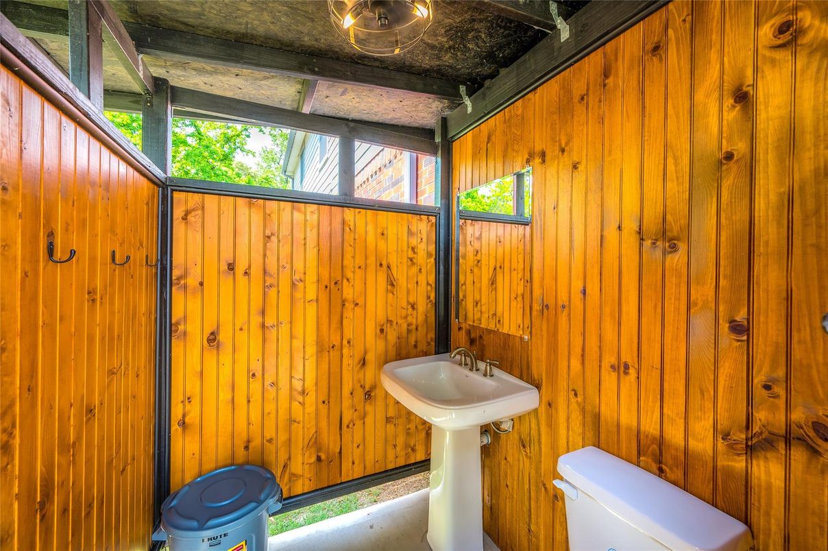 Bathroom, Interior, Wooden Walls