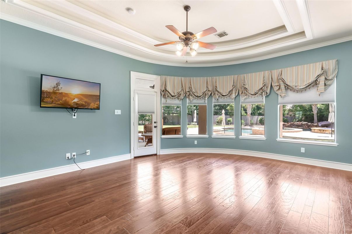 Empty room, Interior, Wood Texture Flooring
