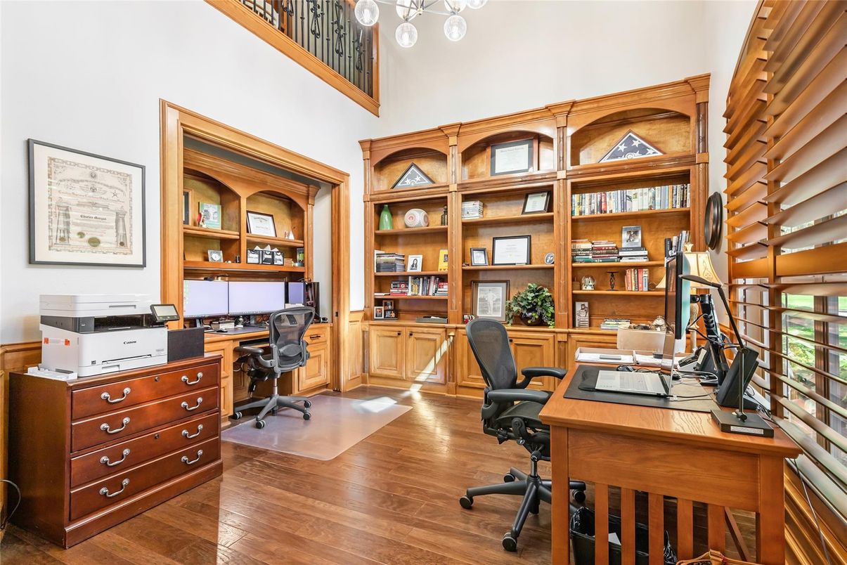 Home Office, Interior, Wood Texture Flooring