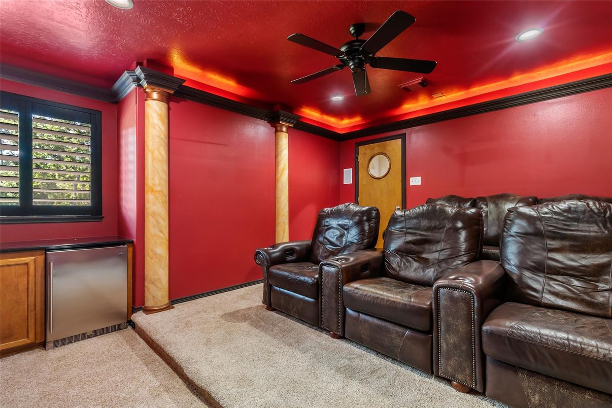 Home Theatre Room, Interior, Recessed Lighting, Theatre Room
