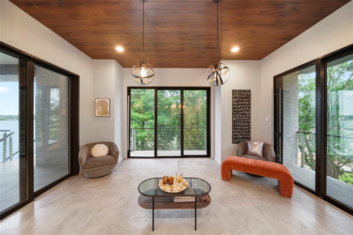 Interior, Pendant Lights, Recessed Lighting, Wooden Ceilings