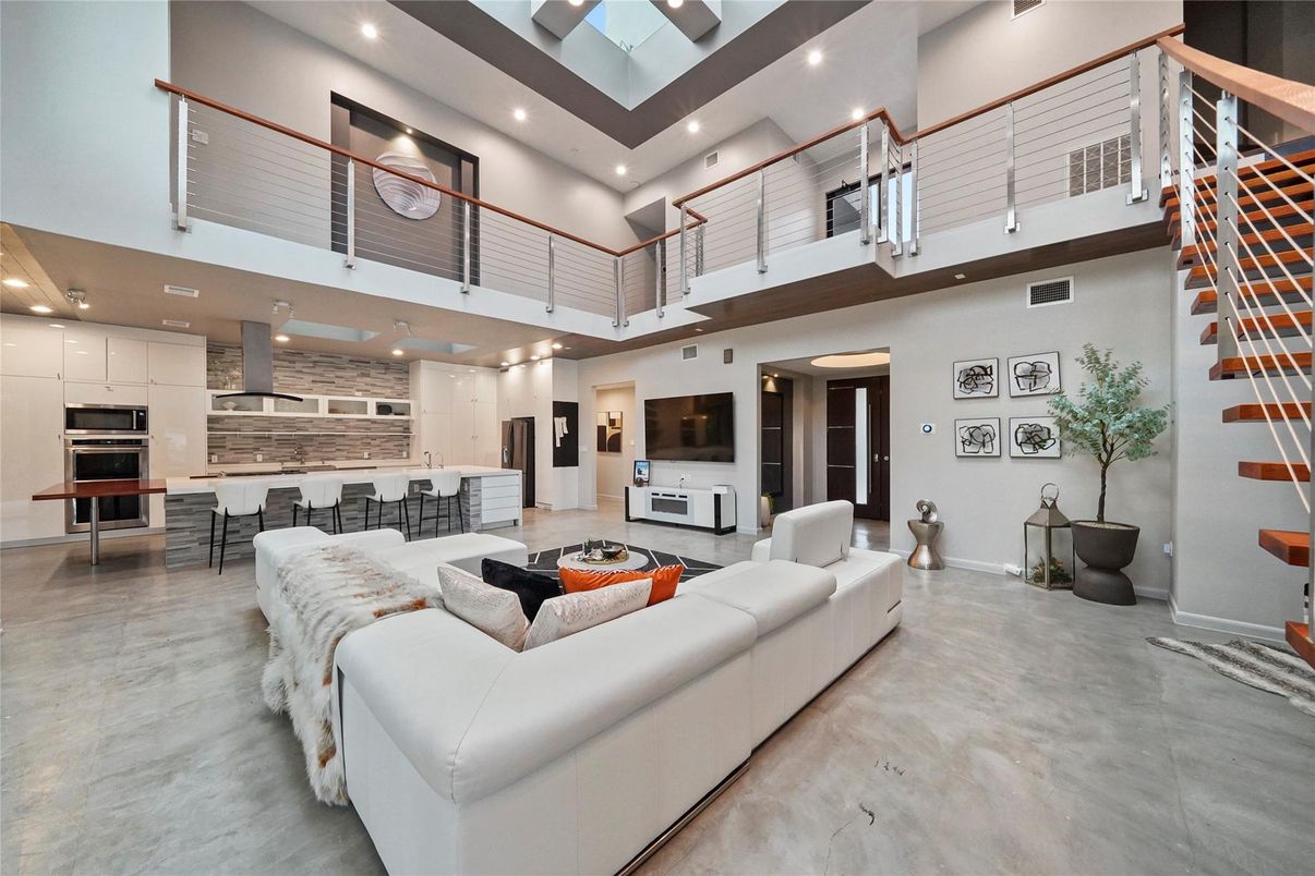 Interior, Kitchen, Living room, Recessed Lighting