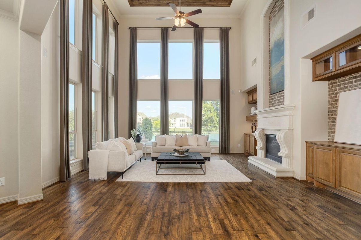 Fireplace, Interior, Living room, Wood Texture Flooring