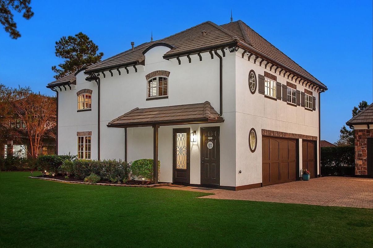 Attached, Backyard, Exterior, Facade, Spanish Mediterranean