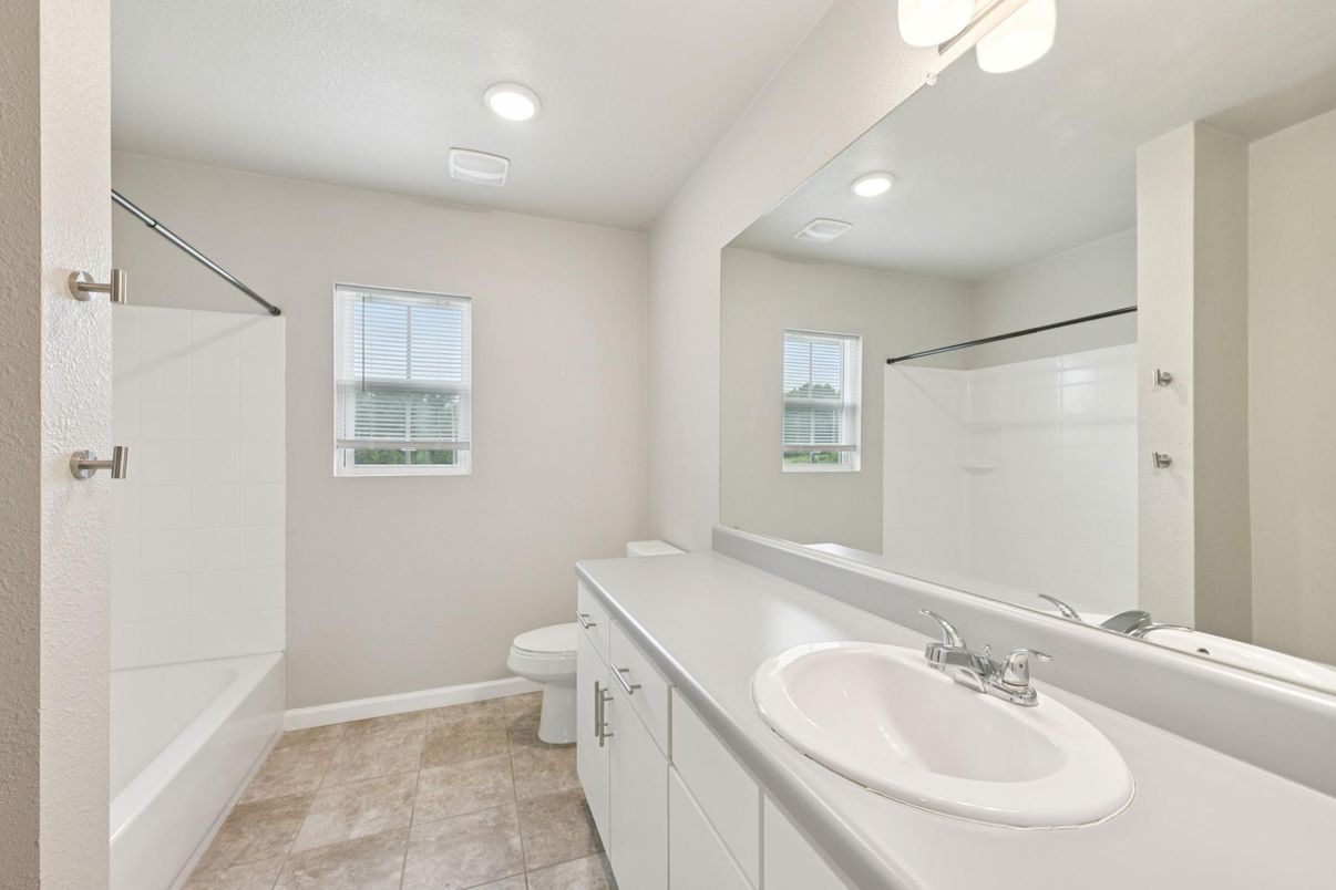 Bathroom, Interior, Recessed Lighting